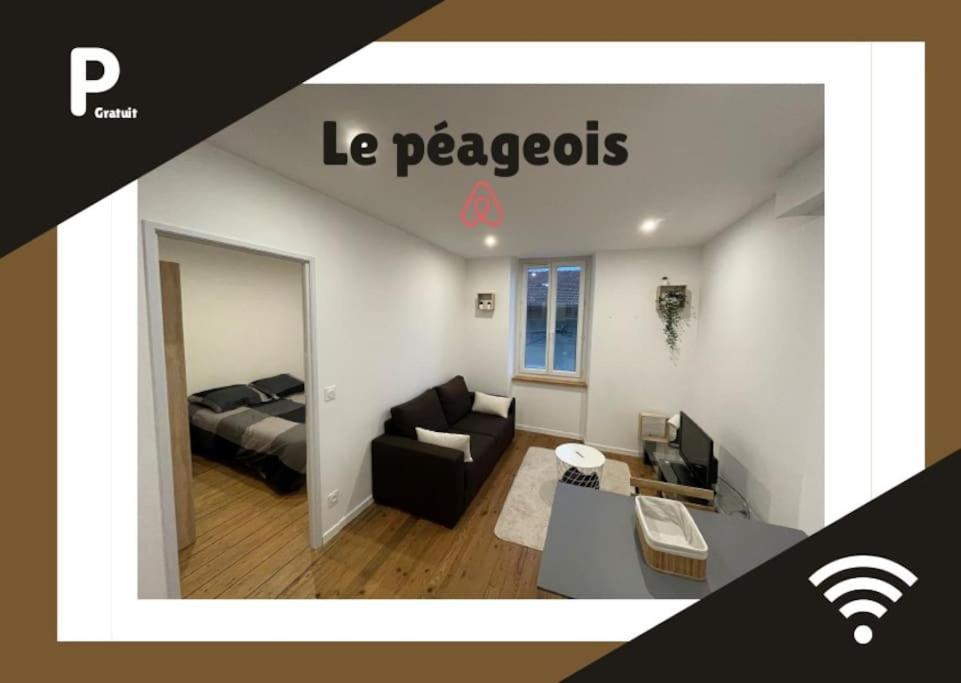 Le Peageois : Appartement Lumineux Et Calme 布尔哥德皮格 外观 照片